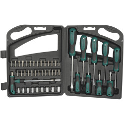Br&#xFC;der Mannesmann M11247 Tool Kit 47-Piece Durable and Compact