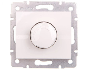 LOGI Ściemniacz obrotowy 500W z filtrem śrubowe 10AX 250V Biały 25082