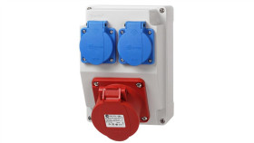 Rozdzielnica Budowlana Gniazdo Stałe 32A 5P 2X230v Rsj325-2