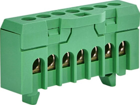 Listwa zaciskowa (1,5-10/16)mm2, 7 otworów, zielona ESC-QBLOK7002 003903205