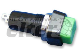 Przeł. przycisk. kwadratowy ON zielony