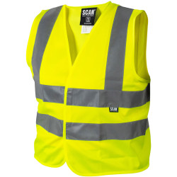 Scan SFCV01 Hi-Vis Waistcoat Yellow - Child 7-9