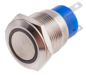 Nasadka przełącznika Zatrzaskowy SPDT średnica wycięcia 19.2mm, montaż panelowy RS PRO