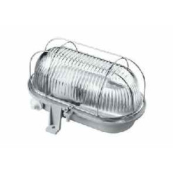 OVAL 60W E27 SIMETAL IP44 popiel 121173 LENA