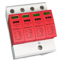 OGRANICZNIK PRZEPIĘĆ AC385V 60kA KLASA T1+T2 (B+C) DTE DSPD-AC385-60kA 4P