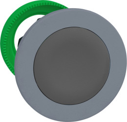 Pushbutton, unlabeled, unlit, groping, waistband round, gray, front ring gray, mounting Ø 30.5 mm, ZB5FA8C0
