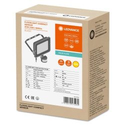 Projektor LED FLOOD COMPACT SENSOR V 20W 830 SYM 100 BK 4058075575264