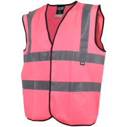 Scan UC801-P Hi-Vis Waistcoat Pink - M (41in)