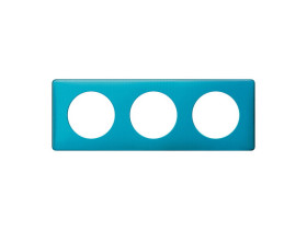 CELIANE Ramka 3 potrójna anodised tekstura turkus 068773 LEGRAND