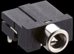 10415 Jack panel socket, 3.5 mm, stereo, angled, PCB, break contact