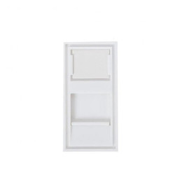 Adapter 22,5x45mm 1xRJ45 do modułów keystone BC22X45