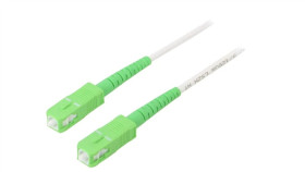 Sca-Sca/Os2-020Wh Patch Cord Światłowodowy Os2 Sc/Apc,Z Obu Stron 2M Lszh