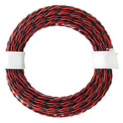econ connect KZL2X004RTSW10 Strand 2x0.04mm&#xB2; Red/Black 10m Cable