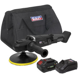 Sealey CP20VRPXKIT1 Brushless Rotary Polisher Kit &#xD8;180mm 20V 4Ah SV20 Series