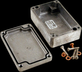 Aluminum die cast enclosure, (L x W x H) 98 x 64 x 34 mm, natural, IP66, 1590Z062