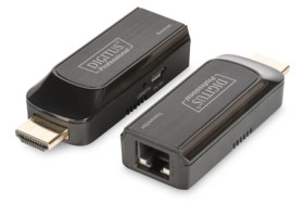 Mini Przedłużacz/Extender HDMI do 50m po skrętce Cat.6/7 1080p 60Hz FHD HDCP 1.2 z audio (zestaw) DS-55203