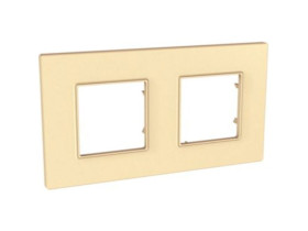 UNICA QUADRO Ramka 2 podwójna pearl MGU4.704.36 SCHNEIDER ELECTRIC