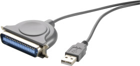 Renkforce USB 1.1, podłączenie równoległe adapter [1x złącze męskie USB-A 1.1 - 1x złącze męskie Centronics] 1.80 m