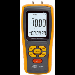 Cyfrowy manometr różnicowy - miernik ciśnienia gazów - Benetech GM510