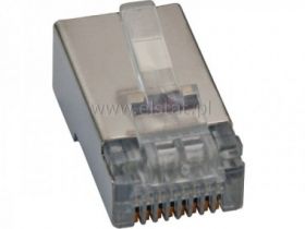 Wtyk telef. 8P 8C RJ-45 ( w ekranie ) linka