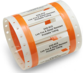 Shrink sleeve marker, 2:1, inside Ø 3.2 mm/1.5 mm, (L) 25 mm, inscribable, yellow, EC9851-000