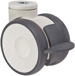 Koło samonastawne średnica kabla 100mm Pojedyncza śruba Tente 100kg wysokość całkowita 119mm