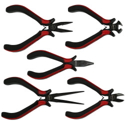 KS Tools 500.7020 Precision Pliers Set, 5 Pcs