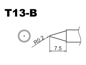 Grot T13-B stożek prosty "ołówkowy"