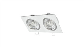 Oprawa Jota K/2 Podwójna Biała Drapana + Srebrny Ring Wewnętrzny