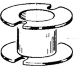 Coil former, PET, for P core, B65532B0000T001