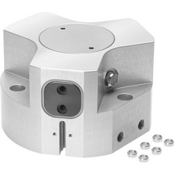 Chwytak pneumatyczny, palce: 3, Podwójna, Równoległy, 8 barów