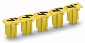 Zaślepka ostrzegawcza z czarną błyskawicą do 5 złączek 2000-115 /25szt./