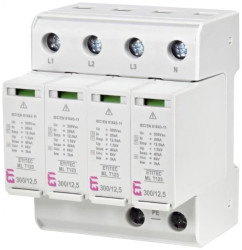 Ogranicznik przepięć typ T1+T2+T3 (B+C+D) ETITEC ML T123 300/12,5 4+0 uniwersalny TN-S 002440667
