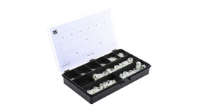 Zestaw nakrętek 650 Piece Nylon Sześciokątna pełna RS PRO