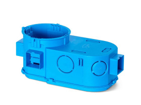 Puszka podtynkowa SE2x60D 2x60 mm głęboka do elektroniki szeregowa niebieska 34117203 SIMET
