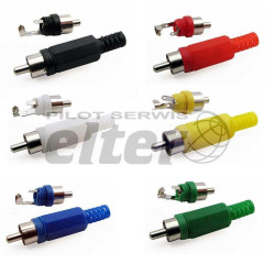 Wtyk cinch/RCA plastikowy