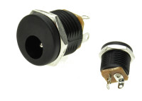 GDC2.1/5.5C12 Gniazdo DC2.1/5.5 Przykręcane na chassis - otwór 12mm