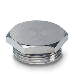 Zaślepka do dławnic kablowych M32 Mosiądz platerowany niklem Phoenix Contact Gwintowany