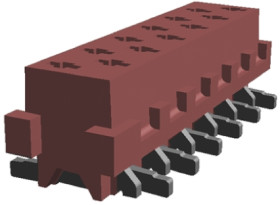 Gniazdo PCB 12 -pinowe 2 -rzędowe raster: 2.54mm Żeńskie na płytkę Proste SMD