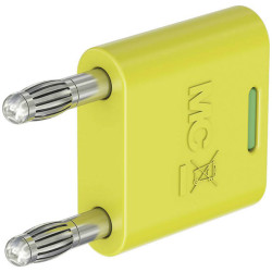 St&#xE4;ubli 644010-20 KS2-4N-19 connector, &#xD8;4 mm pin, insulated, green/yellow
