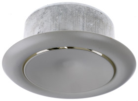 Anemostat Biały, 137mm diameter Stalowe Powietrze