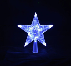 Lampki choinkowe gwiazda LED 10l czub na choinkę 16cm gwiazdka kolor biały 2 x bateria AA 1,5 V wewnętrzne 10-112