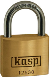 Padlock, level 4, shackle (H) 17 mm, brass, (B) 30 mm, K12530D