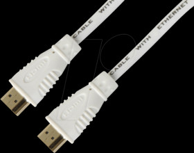 ICOC-HDMI-4-030NWT HDMI with Ethernet Cable, white, 3m