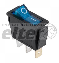 Przeł. kołys. podśw. średni ON-OFF AC niebieski