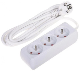 Przedłużacz 3-gniazda PR-3M-3G/W 2.8m