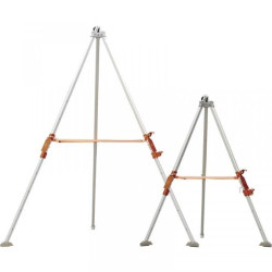 Trójnóg teleskopowy ze stali wysokość regulowana od 145 do 215 m z oczkiem kotwiczącym w części środkowej kolor - rozmiar REGULO