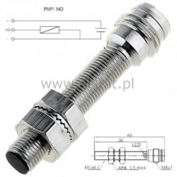 Czujnik indukcyjny LR05AF08DPO-E1 ( PNP, NO, M8)