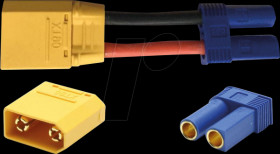 Steckverbinder für Li-Polymer-Akkus, Adapter XT90 - EC5