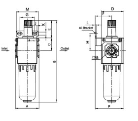 Smarownica sprężonego powietrza G 1/8 GW do 10 bar